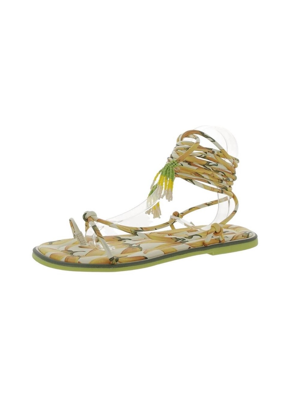 Yellow peppers Print Wrap Sandals - Farm Rio - Picture 2 of 7